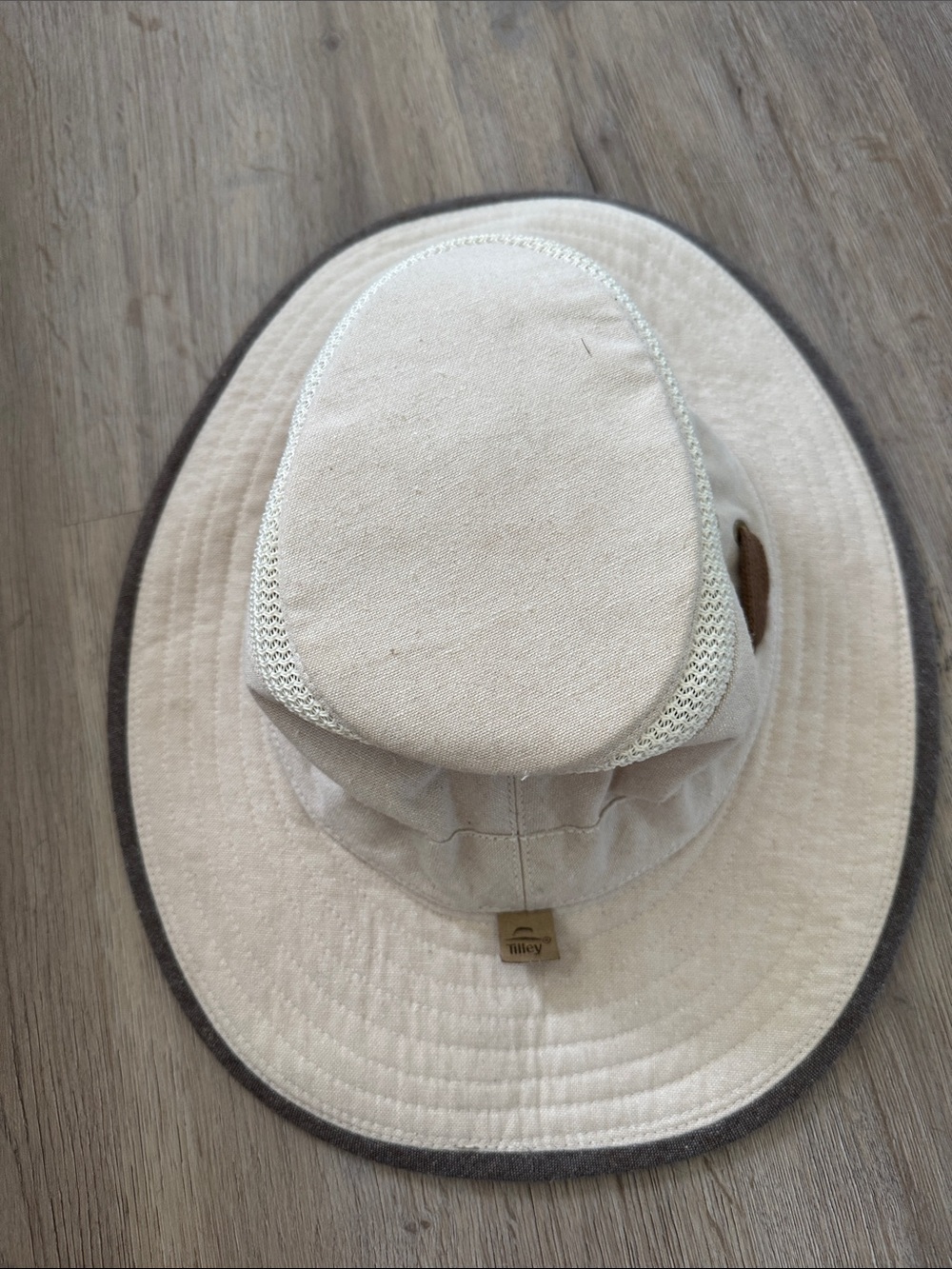 Cream Wide-Brim Sun Hat